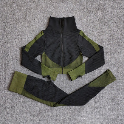 Female Sport Gym Suits Wear Running Clothes
