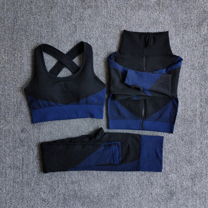 Female Sport Gym Suits Wear Running Clothes