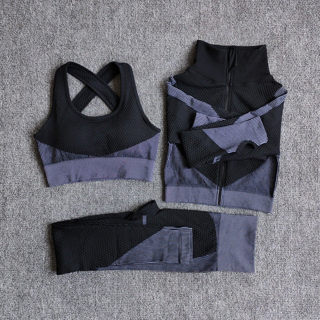 Female Sport Gym Suits Wear Running Clothes