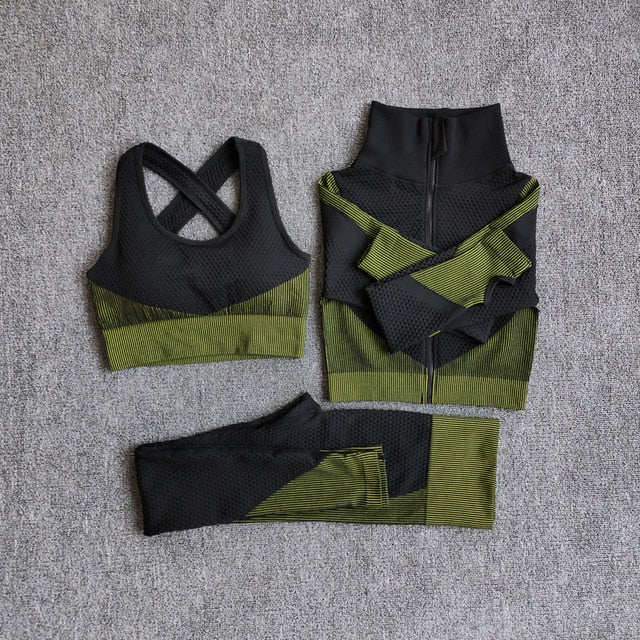 Female Sport Gym Suits Wear Running Clothes