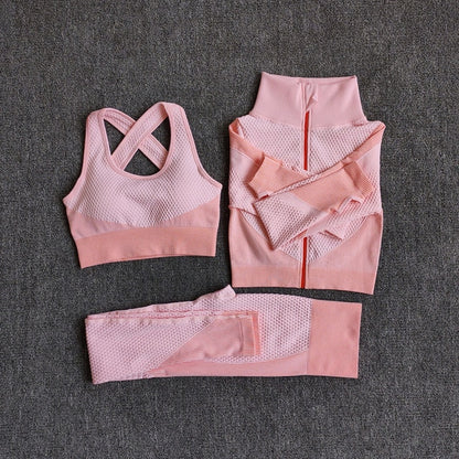 Female Sport Gym Suits Wear Running Clothes