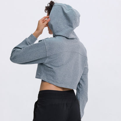 SHINBENE ADORE Cotton Workout  Hooded Sweatshirts Women