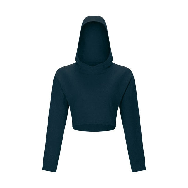 SHINBENE ADORE Cotton Workout  Hooded Sweatshirts Women